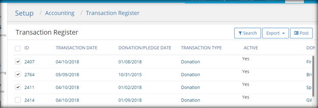 quickbooks 2018 desktop receive donations