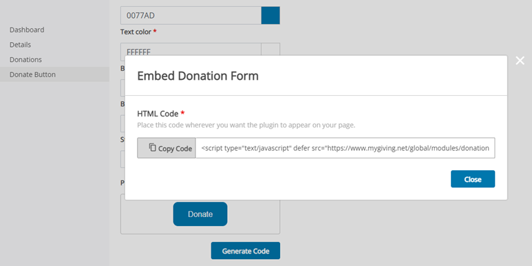 Can I change what the text is on the donation button? : DonorView